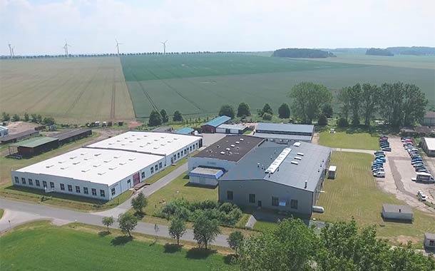 De RODENBERG-fabriek in Cramonshagen bij Schwerin
